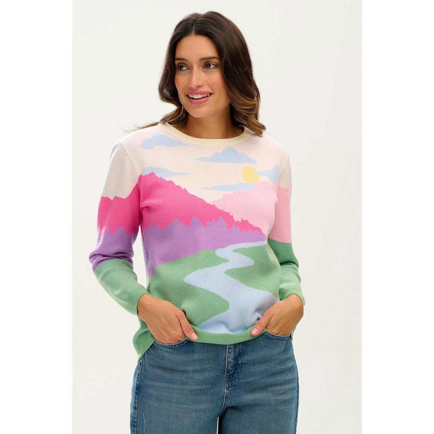 https://res.cloudinary.com/wolfandbadger/image/upload/c_pad,h_1500,w_1500/products/janie-jumper-multi-pastel-valley-scene__37cad83492325d698dd295f930cb5e2d