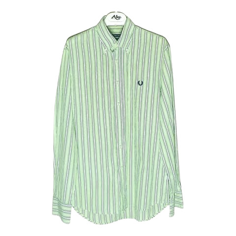 https://storage.googleapis.com/download/storage/v1/b/whering.appspot.com/o/marketplace_product_images%2Ffred-perry-striped-green-cotton-shirt-vyEaPu4UUhLwMqrtsuQTzQ.png?generation=1694032719811083&alt=media